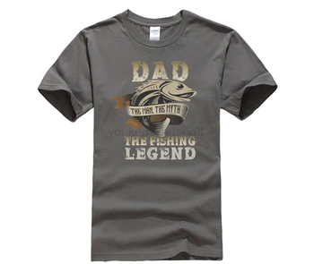 Karšti Pasiūlymai Logotipas Mens T Shirts o-kaklo Senelis Fishinger Legenda Black Marškinėliai, prekės ženklo-drabužių Homme Atsitiktinis Medvilnės Paprasta