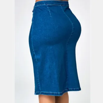 Karštą vasaros moterų trumpas sijonas mados ruožas džinsai nauji slim aukšto juosmens cowgirl sijonas atsitiktinis plius dydžio seksualus cowgirl sijonas