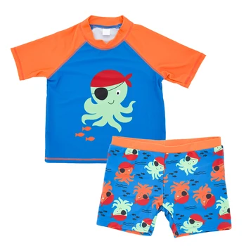 Kavkas Vaikų Berniukas maudymosi kostiumėlis trumpomis Rankovėmis vientisas Kietas Spausdinti Vasaros Paplūdimio Banglenčių Maudymosi kostiumai Vaikams, Berniukai 1-8 Metų Plaukimo