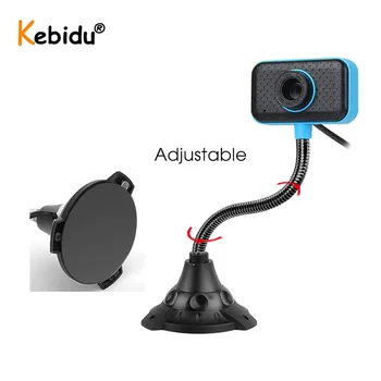 Kebidu HD Web Kamera 360 Laipsnių Web Webcam Cam USB Kompiuteriui Su Mikrofonu, skirti 