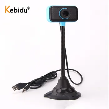 Kebidu HD Web Kamera 360 Laipsnių Web Webcam Cam USB Kompiuteriui Su Mikrofonu, skirti 