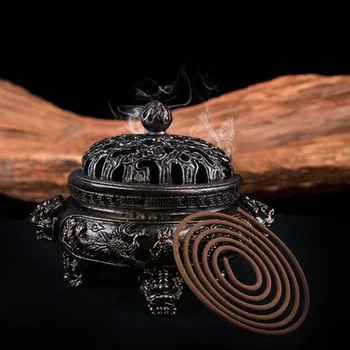Kinijos Liaudies Keramikos Kolekcija Smilkalų Degiklis Double Dragon Ausies Aromaterapija Smilkalų Laikiklis Rankų darbo Censer Namų Dekoro