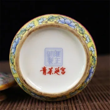 Kinijos Seno Porceliano Emalio, Aukso ir Paveikslas, Kuriems Jar Saugojimo Puodą