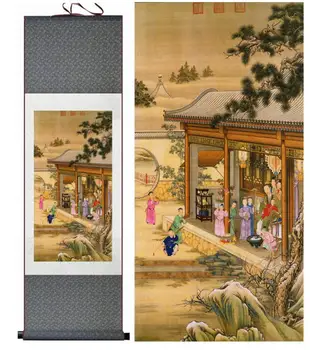 Kinų Meno Tapybos Namų Biuro Apdailos Kinų tapybos meno paveikslas, tapyba