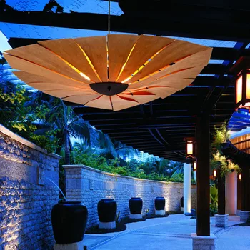 Kinų Stiliaus Mediniai Šviestuvai Bambuko Fanera Kambarį Sieniniai šviestuvai Restoranas Lempos Valgomasis Šviesos sieniniai šviestuvai