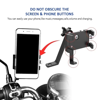 Kokybės Dviračių, Mobiliųjų Telefonų Turėtojas 360 Laipsnių Pasukti Rankenos Dviratį Aliuminio Lydinio Motociklo Telefono Mount
