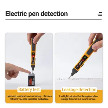 Kompaktiškas LED Bandymo Pieštuku Izoliuoti jėgos Kabeliai, Sienos Realizavimo Srovė Ne-kreipkitės Detektorius Elektros Prietaisai