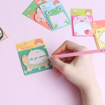 Korėjos Kawaii Panda Memo Pad Raštinės Reikmenys Cute Kačių Lipni Pastaba 
