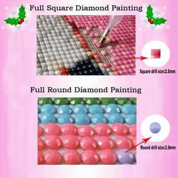 Kristalinis deimantas siuvinėjimo Animacinių filmų Princesė mozaikos visą siuvinėjimo užkarpomis,kvadratiniu&turas grąžtai 5d 