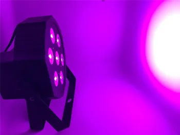 KRY RGBW 7x12 W LED Butas SlimPar Quad Luce 4in1 LED DJ Plauti Scenos Šviesos dmx luce della lampada 4/8 channes