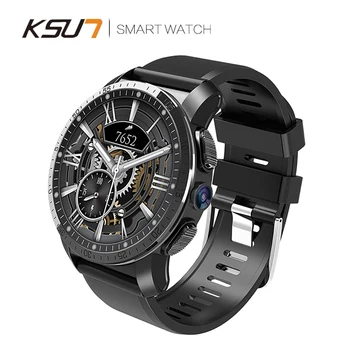 KSR907 Smart žiūrėti Android 7.1 MTK6739 3GB+32GB 454*454 AMOLED Ekranas, 800mAh Baterija Dvigubos sistemos Smartwatch GPS Smartwatch Vyrai