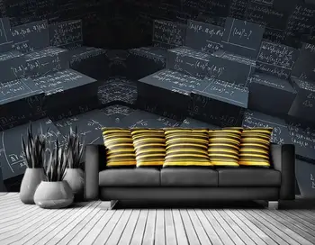 Kubas abstrakčiai papel de parede 3d tapetai lipdukas Sienų Tapybos Gyvenamasis Kambarys su Sofa-lova, TV Foną, Apdailos Freskos 3d Sienų Lipduko
