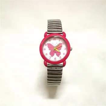 Kvarco animacinių filmų drugelis vaikų laikrodžiai studentų dovana vaikams mergaitėms žiūrėti ponios Apyrankė laikrodis Relogio Infanti mujer reloje
