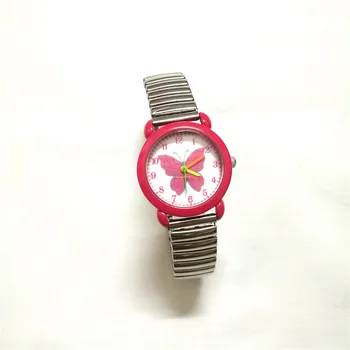 Kvarco animacinių filmų drugelis vaikų laikrodžiai studentų dovana vaikams mergaitėms žiūrėti ponios Apyrankė laikrodis Relogio Infanti mujer reloje
