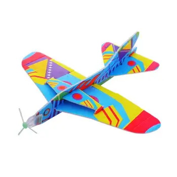Kūrybos Ranka Mesti Skrendančių Orlaivių Žaislai 360 Laipsnių Besisukančių Lėktuvo Modelis Savarankiškai Surinkti Dėlionės Žaislai Vaikams Plaukioja Žaislai