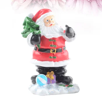 Kūrybos Santa Claus ir Kalėdų Statulėlės Dervos Apdailos Išdėstymas Rekvizitai Atostogų Šalis, Namų Puošybai (SCA-147)