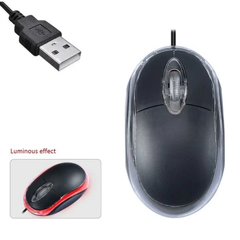 Laidinio Išjungti Pelės Mini USB Kompiuterio, Nešiojamojo kompiuterio Darbalaukio Laidinė Pelė