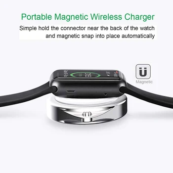 Laikrodžio Formos Nešiojamas Įkroviklis USB Įkroviklis Magnetinio Belaidį Nešiojamą Įkroviklį, 