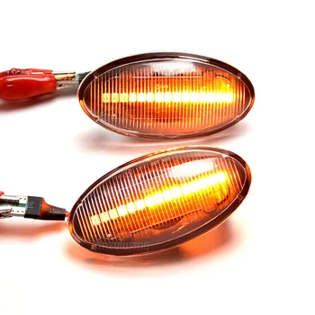 LED Automobilio Dinaminės Šoniniai Gabaritiniai Pora Už Suzuki Swift Jimmy Vitara SX4 Alto Posūkio Signalo Lemputė Tekančio Vandens Šviesos Indikatorių Šviesos