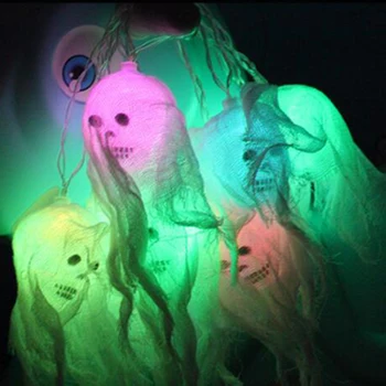 LED Kaukolė Striptizo styginių šviesos Girlianda Sodo baterija Helovinas Dekoratyvinis Led paty Prekių Prop Helovinas Dress up