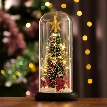 LED Pasakų Styginių Šviesos Stalas Naktį Šviesos Dekoratyvinis stiklas, padengti Stiklo Šviesos Kalėdų Dovanos, Namų Dekoro Stiklo danga Papuošalai