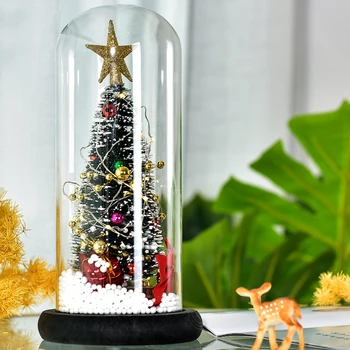 LED Pasakų Styginių Šviesos Stalas Naktį Šviesos Dekoratyvinis stiklas, padengti Stiklo Šviesos Kalėdų Dovanos, Namų Dekoro Stiklo danga Papuošalai