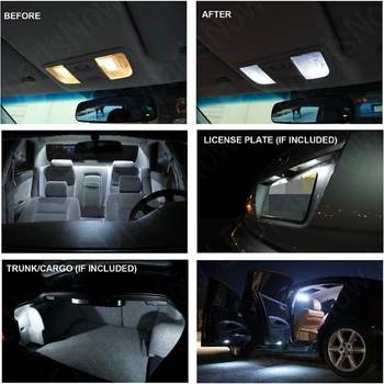 LED Vidaus reikalų Automobilių Žibintai Subaru BRZ 2013 dome light kamieno šviesos durų šviesos 6vnt