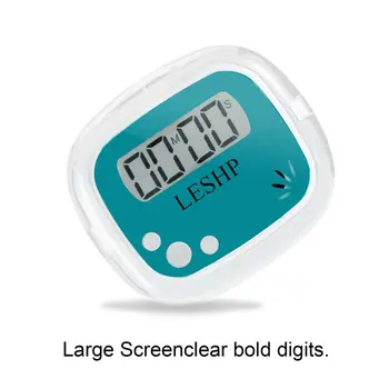 LESHP Nešiojamas Mini ABS 4 Skaitmenų LCD Ekranas Skaitmeninis Magnetinio Atgal Virtuvės Laikmatis Atgalinės atskaitos Laikmatis, Laikmatis Su Atminties Prisiminti