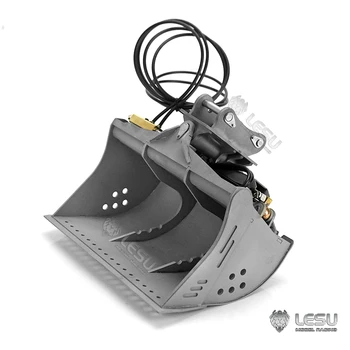 LESU 1/14 Metalo Hidrauliniai Kilnojama Kibirą RC Koma PC360 AC360 Ekskavatorių Modelis