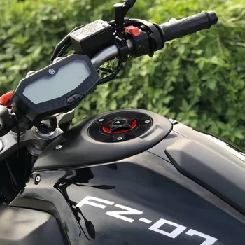LOGOTIPAS MT-07 Motociklo Priedai Dujų Kuro Bako Dangtelis Dangtelis CNC Aliuminio už YAMAHA MT-07 MT 07 FZ-07 FZ07 FZ 07-2019 m.