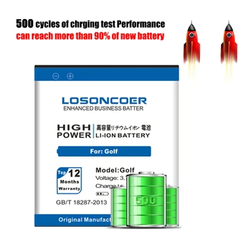 LOSONCOER 3600mAh Aukštos Kokybės Mobiliojo Telefono Baterijos Pakeitimo Li-ion už Explay Golfo Baterija