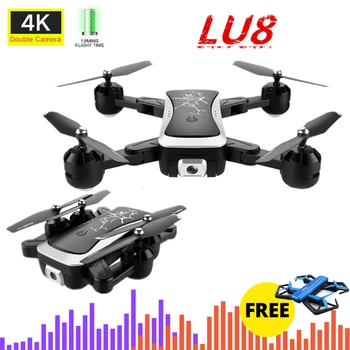 LU8 RC Drone Quadcopter su 1080P/4K Dual Camera Aukštis Hold Režimu, Sulankstomas Rankos RC Quadrocopter Dron Žaislą Dovanų VS XS816 SG901 E58