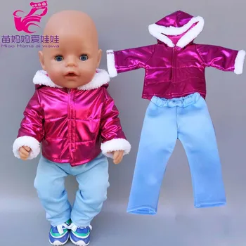Lėlės Drabužių 43 Baby Doll Užtrauktukas Drabužius 18 Colių Amerikos OG Mergina Lėlės Sporto Drabužiai