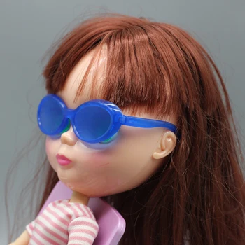 Lėlės drabužių priedai 3 spalvų akiniai nuo saulės tinka 1/6 BJD Blyth Lėlės ar 18