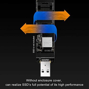 M. 2 USB3.1 SSD Spartus Adapterio plokštę Stabilus, Aukštos kokybės Aksesuarų, Įrankių Dalys NGFF Konverteris NVME M Rakto Pakeitimas