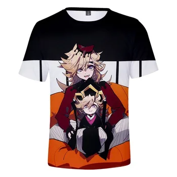 Mada Marškinėliai Anime Demon Slayer: Kimetsu Nr. Yaiba 3D Atspausdintas T Shirts Harajuku Stiliaus Marškinėliai cosplay kostiumų Streetwear Viršūnės