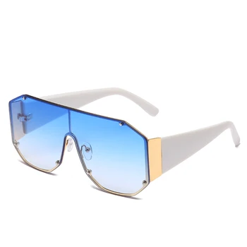 Mados Negabaritinių Akiniai nuo saulės Ženklo Dizaineris Moterų Metalo Taškus Saulės akiniai Vyrų Senovinių Kvadratinių Sunglass UV400 Atspalvių Akiniai