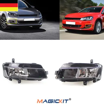 MagicKit Pora Priekinių Rūko žibintų Halogeninės Lempos, Bamperis Kairėje ir Dešinėje VW Golf MK7 2013-2017