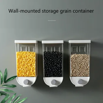 Maisto produktų laikymo dėžutė virtuvės sienos montuojamas bako plastmasės konteinerių sandėliavimo maisto produktams laikyti sandariai uždarytame konteineryje