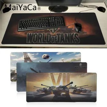 Maiyaca World Of Tanks Unikalų Darbalaukio Trinkelėmis Žaidimo Kilimėlis Didelis Lockedge alfombrilla žaidimų Pelės mygtukai PC gamer Kompiuteris kilimėlis