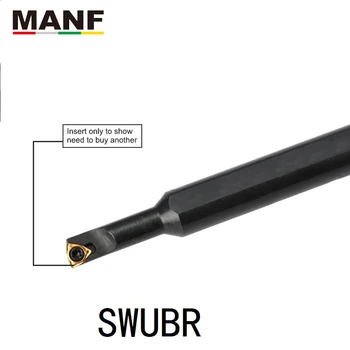 MANF S1607M-SWUBR06 CNC Tekinimo Toolhoders Skylutę Apdirbimo Pjovimo, Tekinimo Įrankis Karbido Įdėklai Prispaustas interning tekinimo įrankis