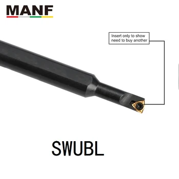 MANF S1607M-SWUBR06 CNC Tekinimo Toolhoders Skylutę Apdirbimo Pjovimo, Tekinimo Įrankis Karbido Įdėklai Prispaustas interning tekinimo įrankis