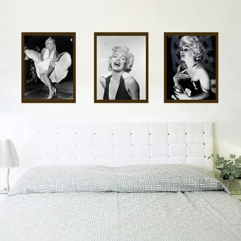 Marilyn Monroe Citatos drobės Pantting Plakatas sienos nuotraukas gyvenimo kambario Sienos meno namų dekoro šiuolaikinio abstraktaus, be Rėmelio
