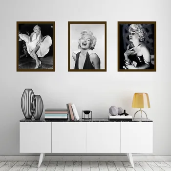 Marilyn Monroe Citatos drobės Pantting Plakatas sienos nuotraukas gyvenimo kambario Sienos meno namų dekoro šiuolaikinio abstraktaus, be Rėmelio