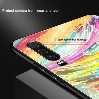 Marmuro Atveju, Huawei 30 P20 P40 Lite Pro P Smart Plus 2019 Garbė 30 20 10 Pro Mate 40 30 20 Lite Pro Stiklo Telefono Atvejais Funda