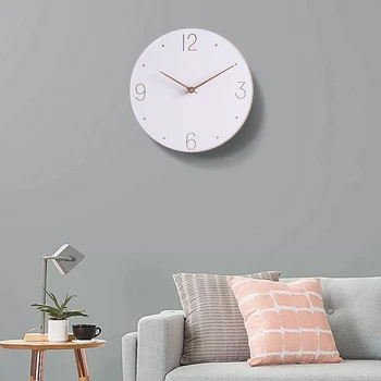 Medienos Laikrodis Modernus Minimalistinio Šiaurės Laikrodis Kambarį Namų Dekoro Priedai Mados Atmosfera Išjungti Kvarco Sieniniai Laikrodžiai