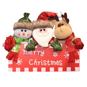 Mediniai Linksmų Kalėdų Pasirašyti Su Medžio Animacinių Filmų Lėlės Durys, Sienos Kabantys Papuošalai Apnašas Už Kalėdos Home Office Restoranas, Kavinė, Parduotuvė