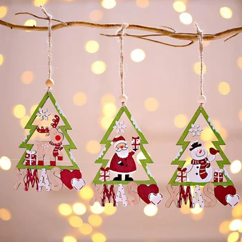 Medinių Kalėdų Dekoracijas Plokštė Kabo Pakabukas Kalėdų Eglučių Papuošalai Šalies Namų
