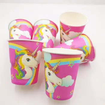 Merginų Grupė Apdailos Unicornio Šalies Stalo Plokštė Šiaudų Reklama Žvakė Gimtadienis Vaikams Baby Shower