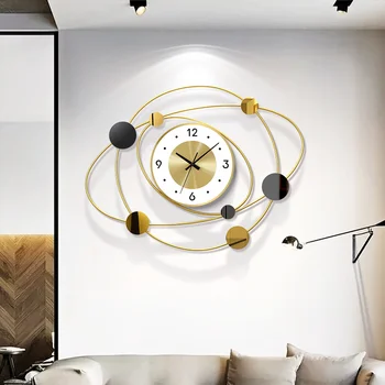Metalo Šiaurės Didelis Sieninis Laikrodis Kūrybos Big 3d Skaitmeninio Modernaus Dizaino Sieninis Laikrodis Reloj De Sumalti Sieniniai Laikrodžiai, Namų Dekoro Eh50wc